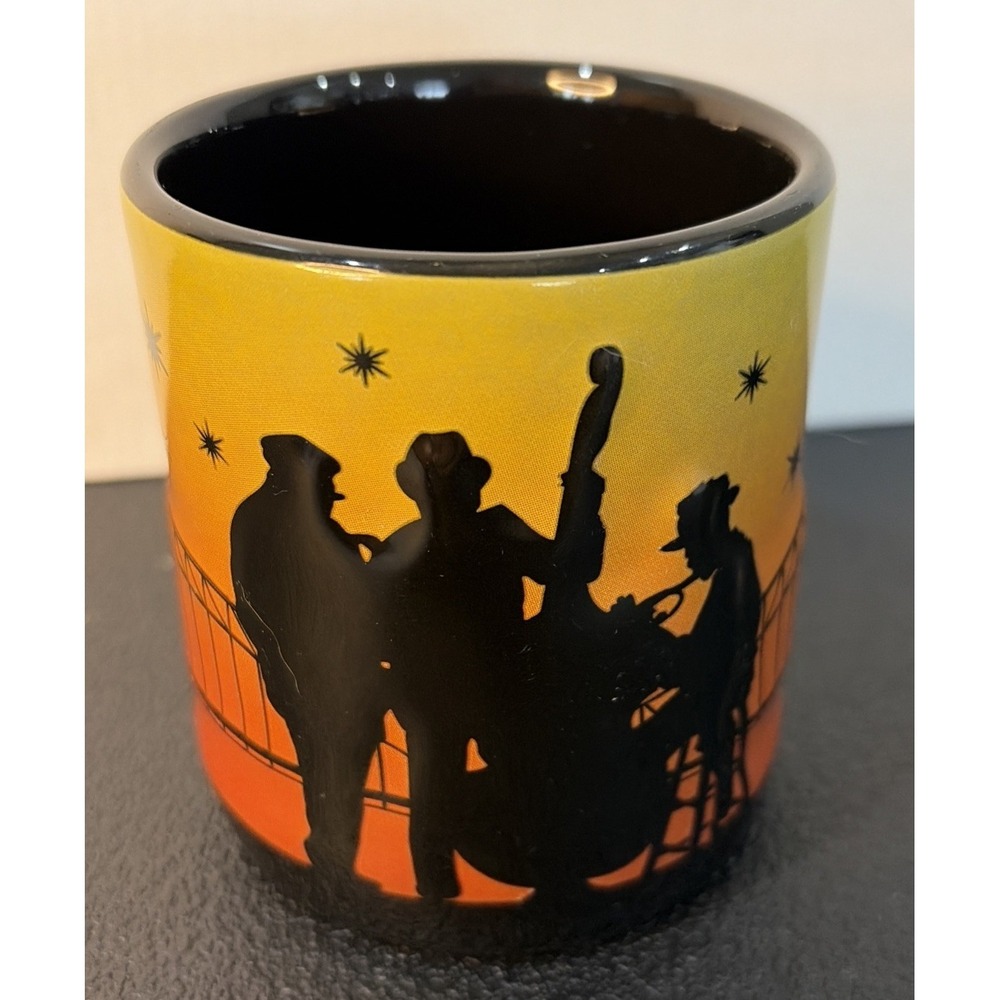 Memphis Nightlife Musicians Coffee Mug Relief Design For  Fave Jazz/Blues Pal